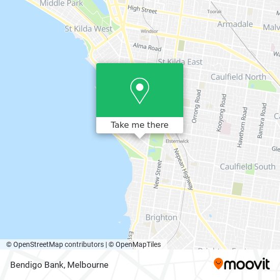 Mapa Bendigo Bank