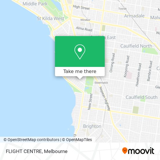 FLIGHT CENTRE map