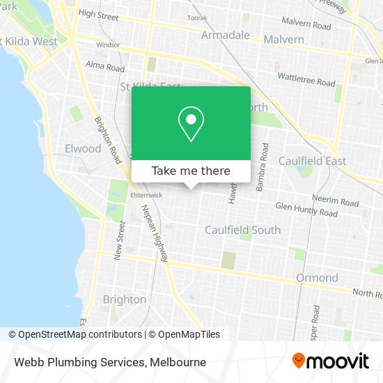 Webb Plumbing Services map