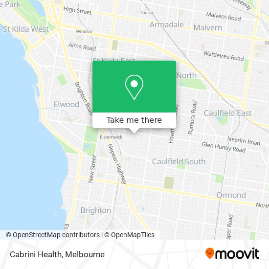 Cabrini Health map