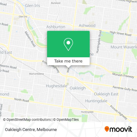 Oakleigh Centre map