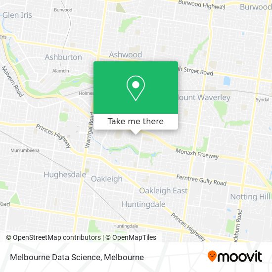 Mapa Melbourne Data Science