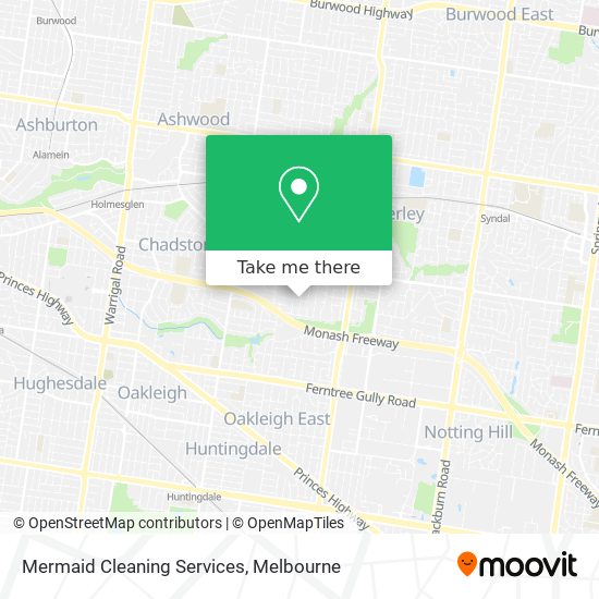 Mapa Mermaid Cleaning Services