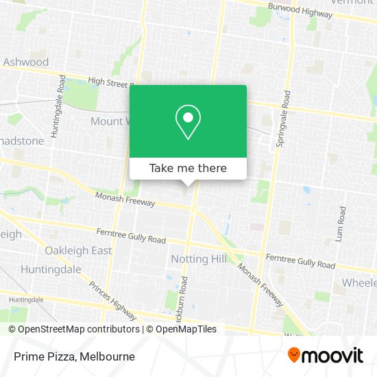 Prime Pizza map