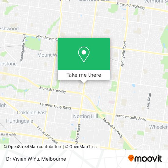 Dr Vivian W Yu map