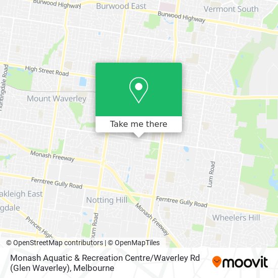 Monash Aquatic & Recreation Centre / Waverley Rd (Glen Waverley) map