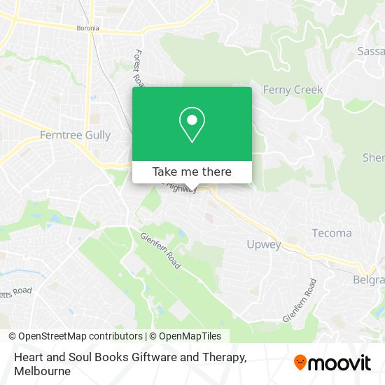 Heart and Soul Books Giftware and Therapy map