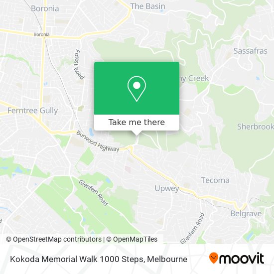 Kokoda Memorial Walk 1000 Steps map