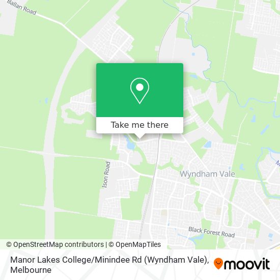Manor Lakes College / Minindee Rd (Wyndham Vale) map