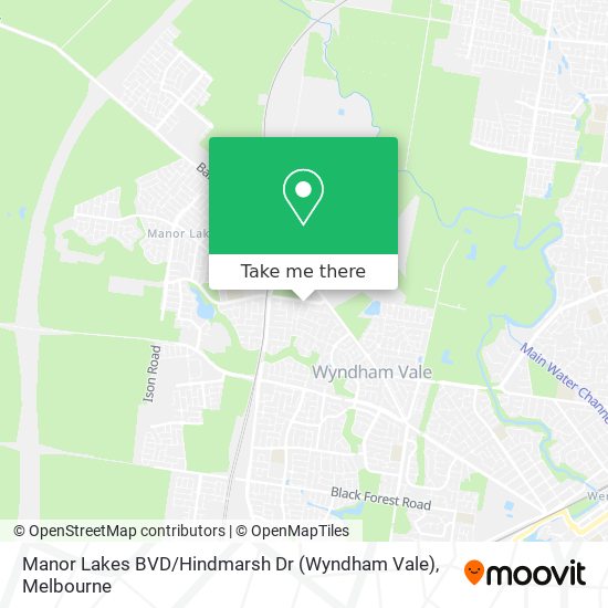 Manor Lakes BVD / Hindmarsh Dr (Wyndham Vale) map