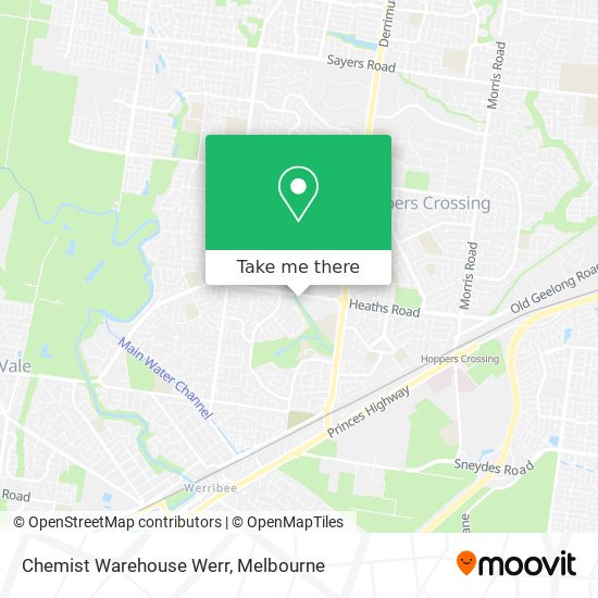 Chemist Warehouse Werr map