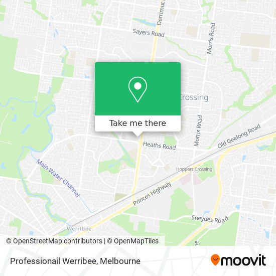 Professionail Werribee map