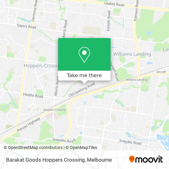 Barakat Goods Hoppers Crossing map