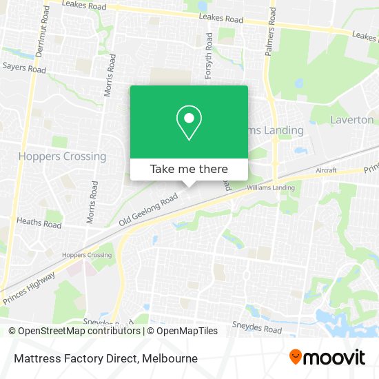 Mattress Factory Direct map