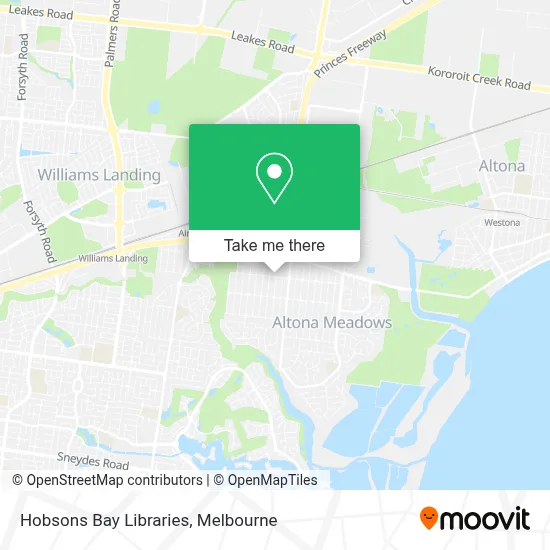 Mapa Hobsons Bay Libraries
