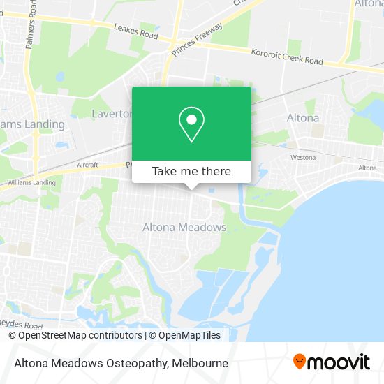 Altona Meadows Osteopathy map