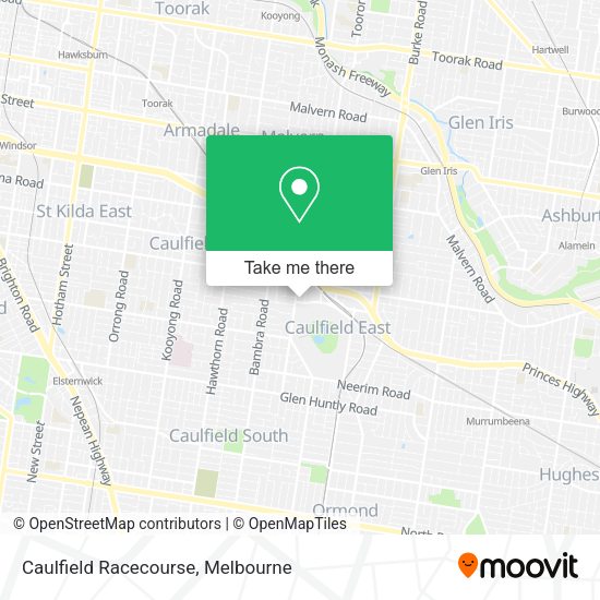 Caulfield Racecourse map