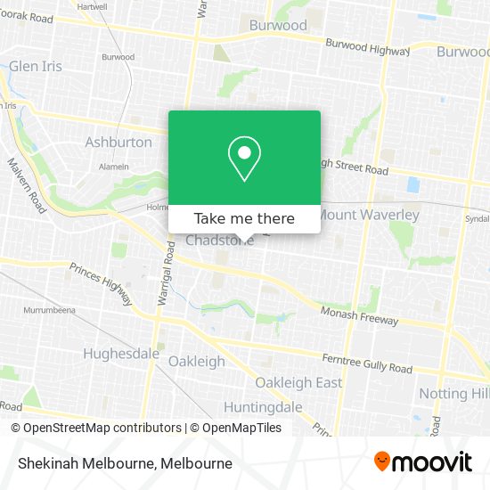 Mapa Shekinah Melbourne