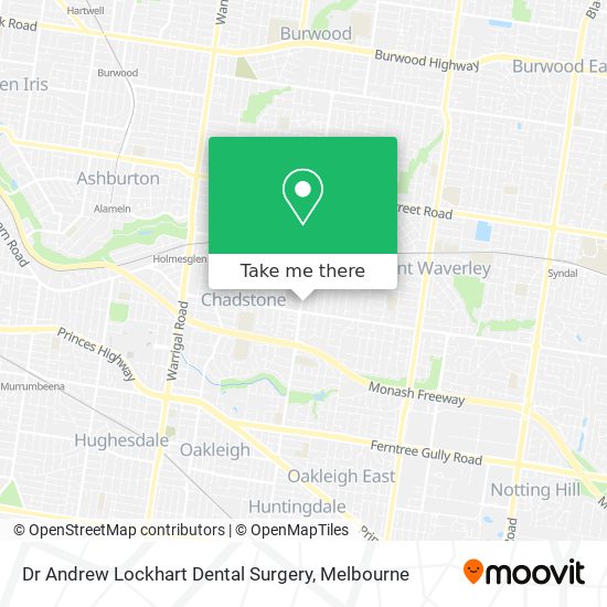 Mapa Dr Andrew Lockhart Dental Surgery