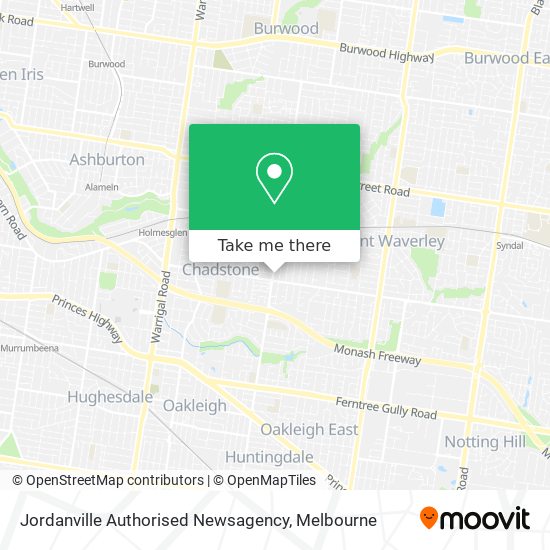 Mapa Jordanville Authorised Newsagency