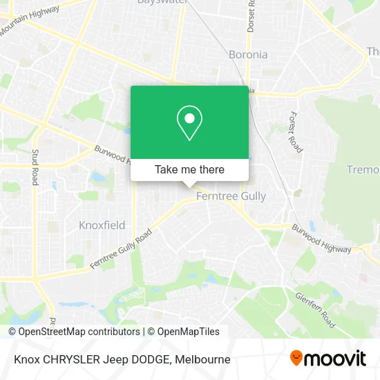 Knox CHRYSLER Jeep DODGE map