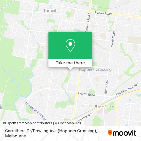 Carruthers Dr / Dowling Ave (Hoppers Crossing) map