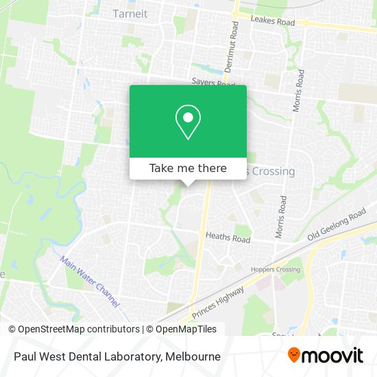 Paul West Dental Laboratory map