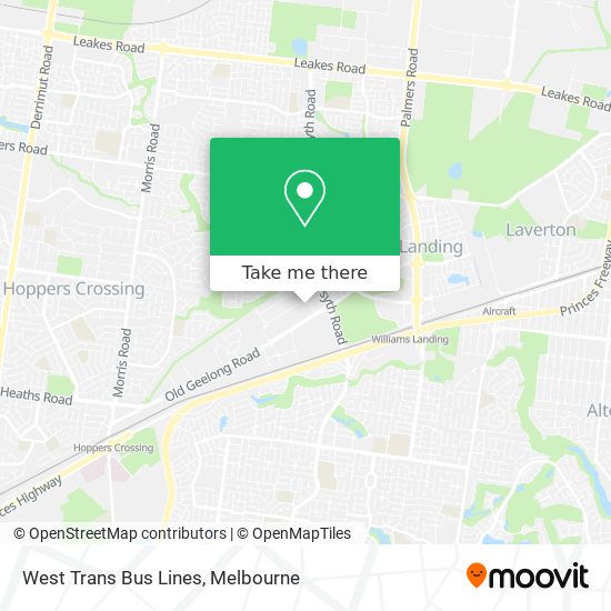 West Trans Bus Lines map