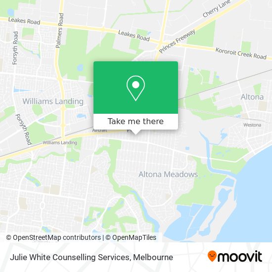 Mapa Julie White Counselling Services