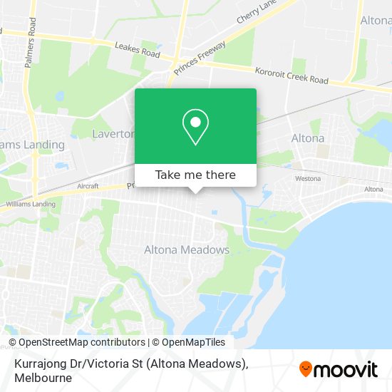 Mapa Kurrajong Dr / Victoria St (Altona Meadows)