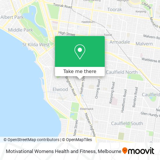 Motivational Womens Health and Fitness map