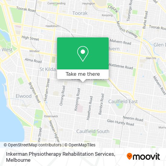 Mapa Inkerman Physiotherapy Rehabilitation Services