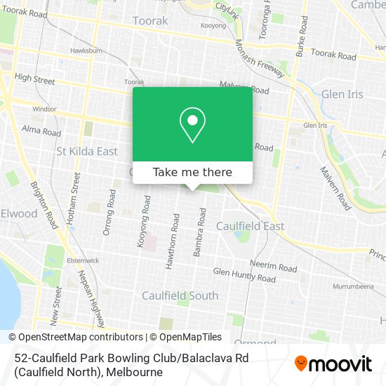 52-Caulfield Park Bowling Club / Balaclava Rd (Caulfield North) map