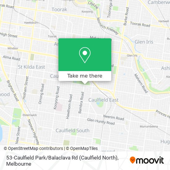 53-Caulfield Park / Balaclava Rd (Caulfield North) map