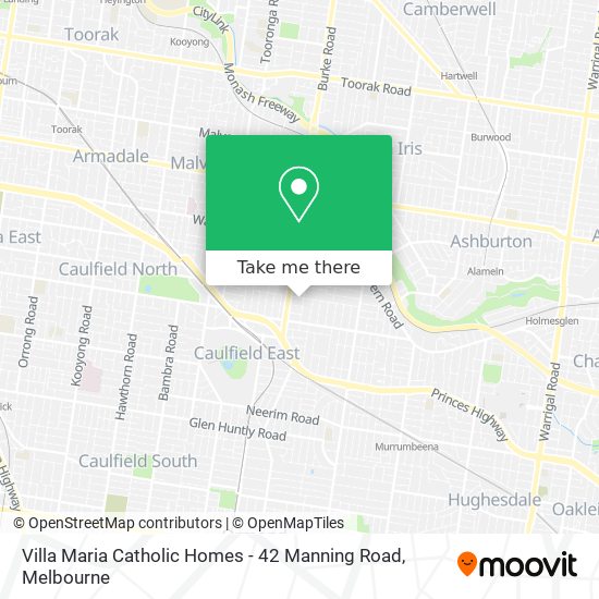 Villa Maria Catholic Homes - 42 Manning Road map