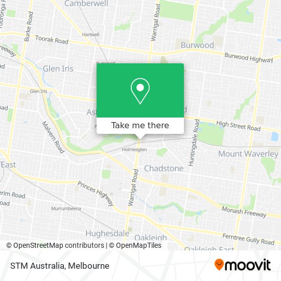 STM Australia map