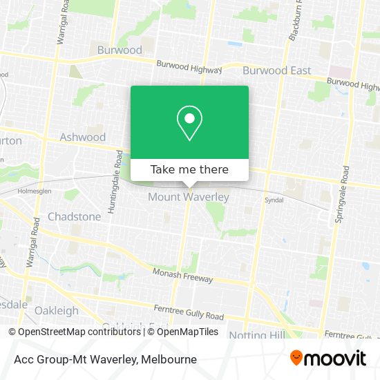 Acc Group-Mt Waverley map