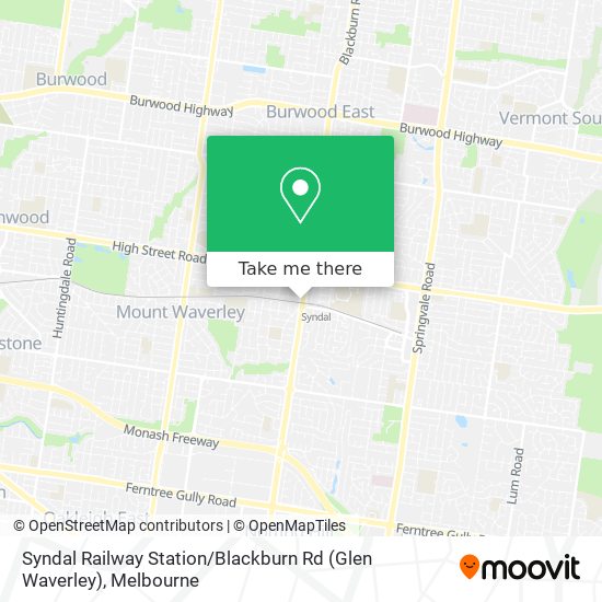 Mapa Syndal Railway Station / Blackburn Rd (Glen Waverley)