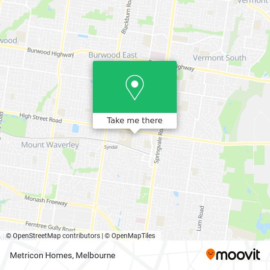 Metricon Homes map