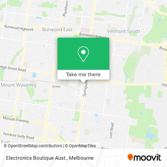 Electronics Boutique Aust. map