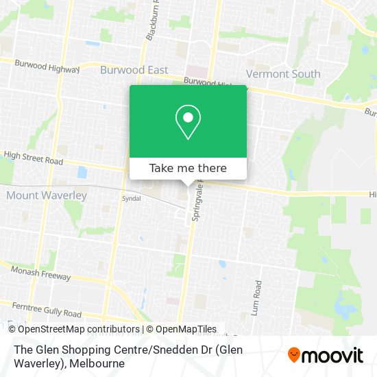 The Glen Shopping Centre / Snedden Dr (Glen Waverley) map