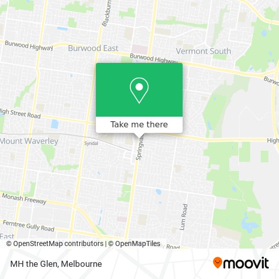 Map Of Glen Waverley How To Get To Mh The Glen In Glen Waverley By Bus Or Train?