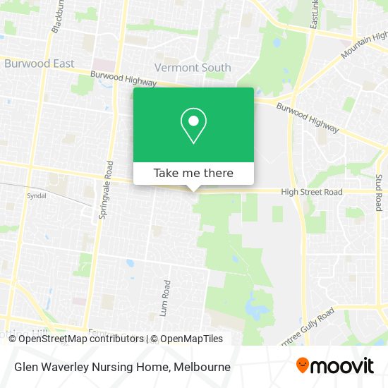 Glen Waverley Nursing Home map