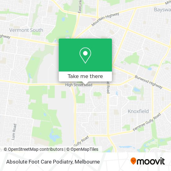 Absolute Foot Care Podiatry map