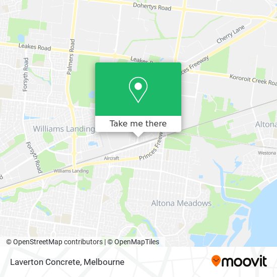 Mapa Laverton Concrete