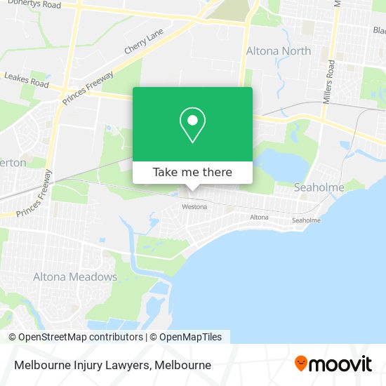 Melbourne Injury Lawyers map