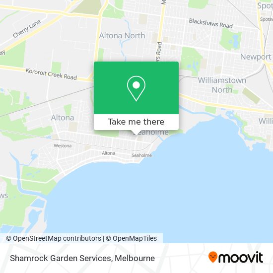 Shamrock Garden Services map