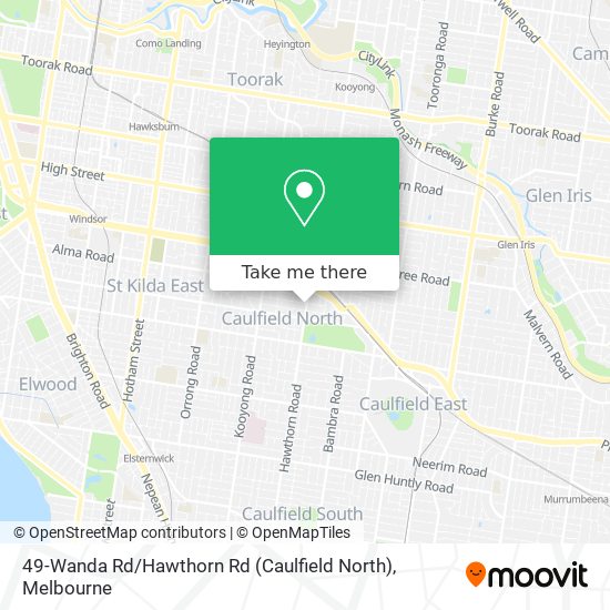 49-Wanda Rd / Hawthorn Rd (Caulfield North) map