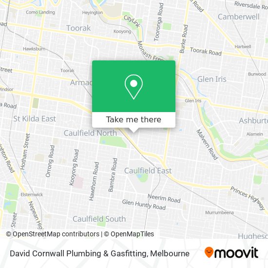 David Cornwall Plumbing & Gasfitting map