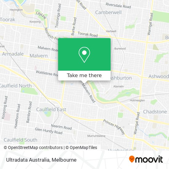Mapa Ultradata Australia